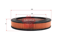 SAKURA,, Air Filter (Element), MD603800, A-1015, HYUNDAI