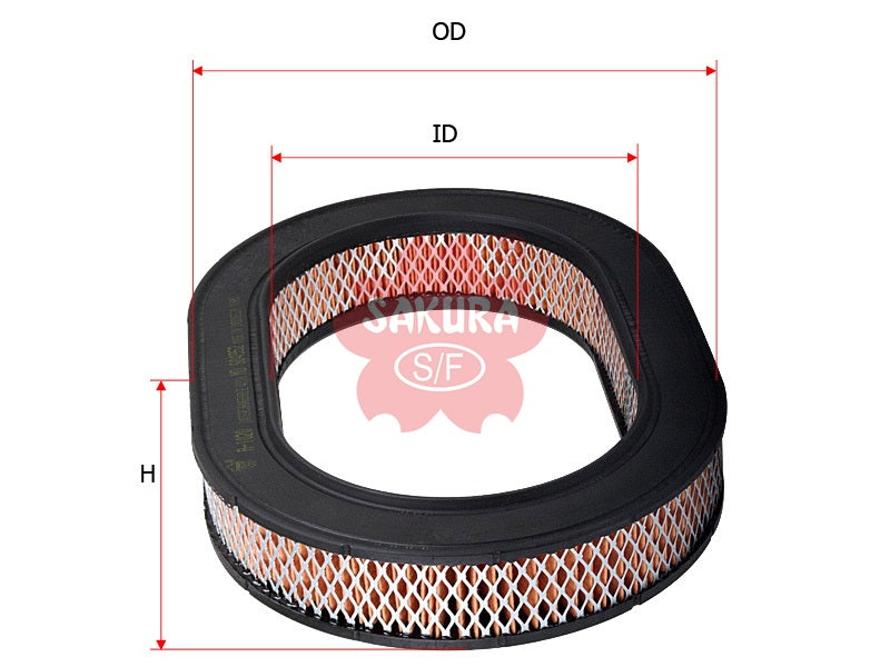 ไส้กรองอากาศ(ไส้กรอง) SAKURA, MD604952, A-1020, MITSUBISHI (125007)