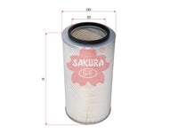 ไส้กรองอากาศ(ไส้กรอง) SAKURA, AY120-MT507, A-1026, FUSO (124882)