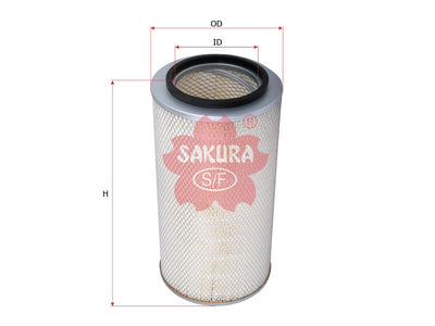 SAKURA,, Air Filter (Element), AY120-MT507, A-1026, FUSO