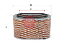 ไส้กรองอากาศ(ไส้กรอง) SAKURA, MD603384, A-1032, MITSUBISHI (124989)