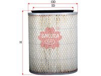SAKURA,, Air Filter (Element), V9112-M212, A-1035, MITSUBISHI