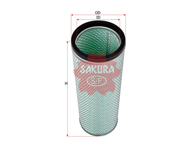 ไส้กรองอากาศ(ไส้กรอง) SAKURA, ME 073385, A-1038, MITSUBISHI (124939)
