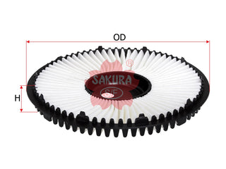 SAKURA,, Air Filter (Element), V9112-M101, A-1043, MITSUBISHI