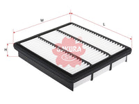 กรองอากาศ(ไส้กรอง) SAKURA, MZ690196, A-1044, MITSUBISHI (124990)