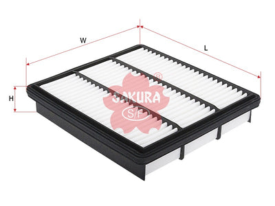 กรองอากาศ(ไส้กรอง) SAKURA, MZ690196, A-1044, MITSUBISHI (124990)