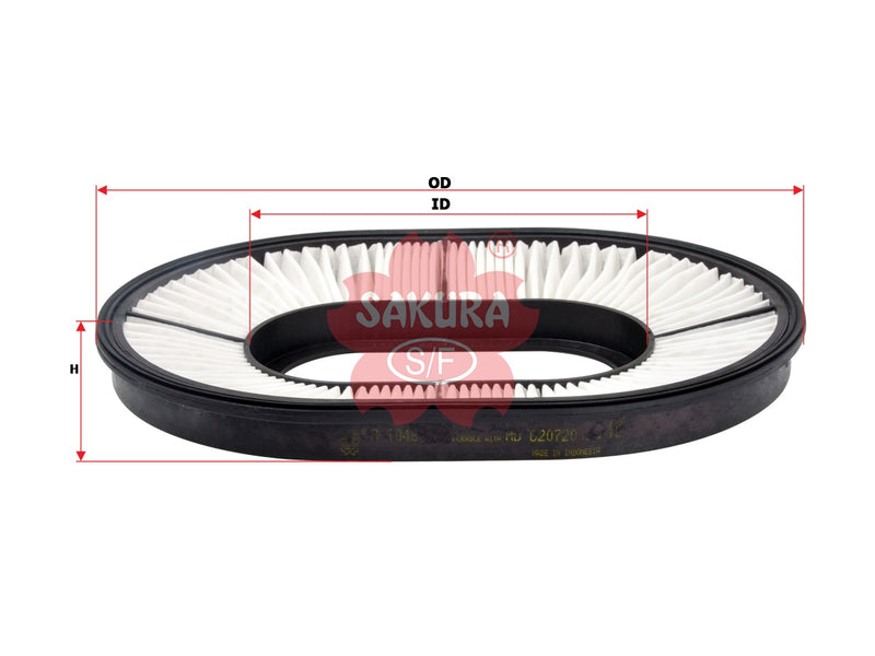 SAKURA,, Air Filter (Element), V9112-M102, A-1048, MITSUBISHI