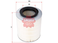 ไส้กรองอากาศ(ธาตุ) SAKURA, V9112-M217, A-1050, NISSAN (125140)