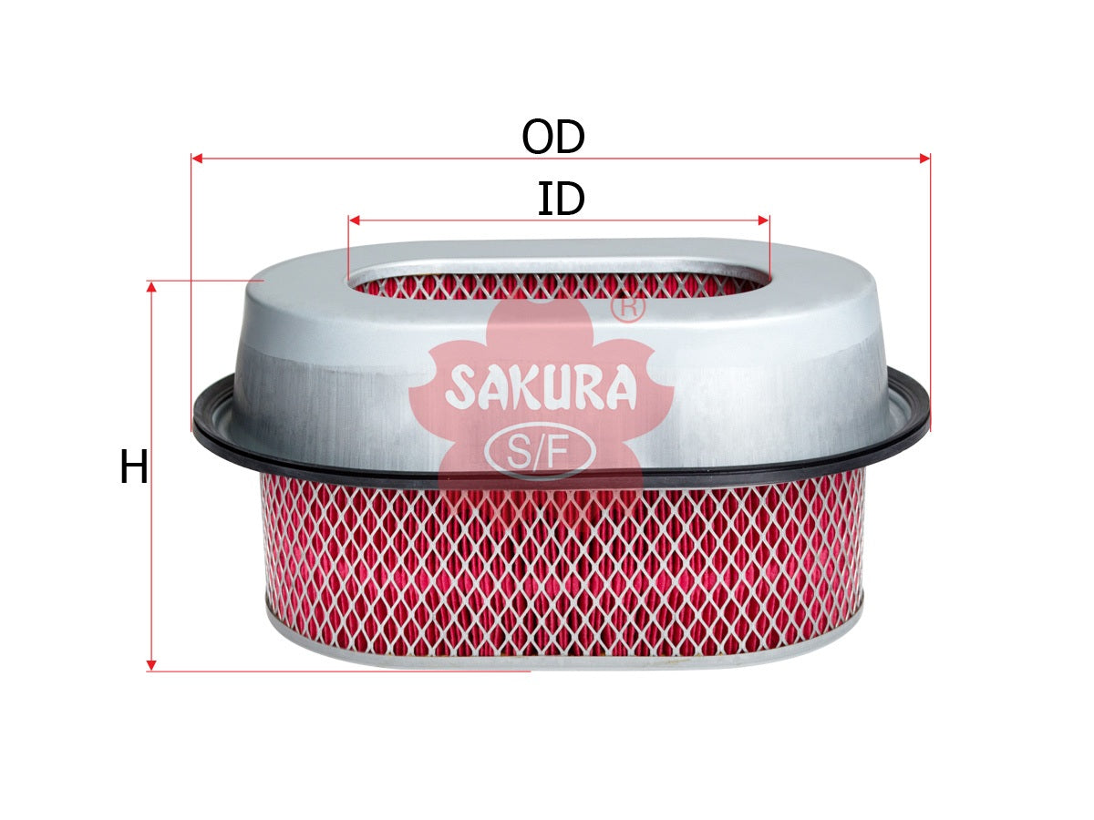 Air Filter (Element), SAKURA, V9112-M207, A-1070, MITSUBISHI (124947)