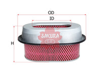 SAKURA,, Air Filter (Element), V9112-M207, A-1070, MITSUBISHI