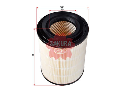 SAKURA,, Air Filter (Element), AY120-MT026, A-1077, FUSO