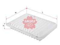 กรองอากาศ(ไส้กรอง) SAKURA, V9112-M016, A-1081, MITSUBISHI (124984)