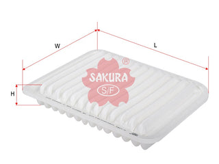 SAKURA,, Air Filter (Element), V9112-M016, A-1081, MITSUBISHI