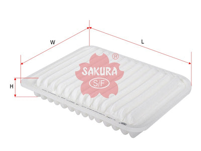 กรองอากาศ(ไส้กรอง) SAKURA, V9112-M016, A-1081, MITSUBISHI (124984)