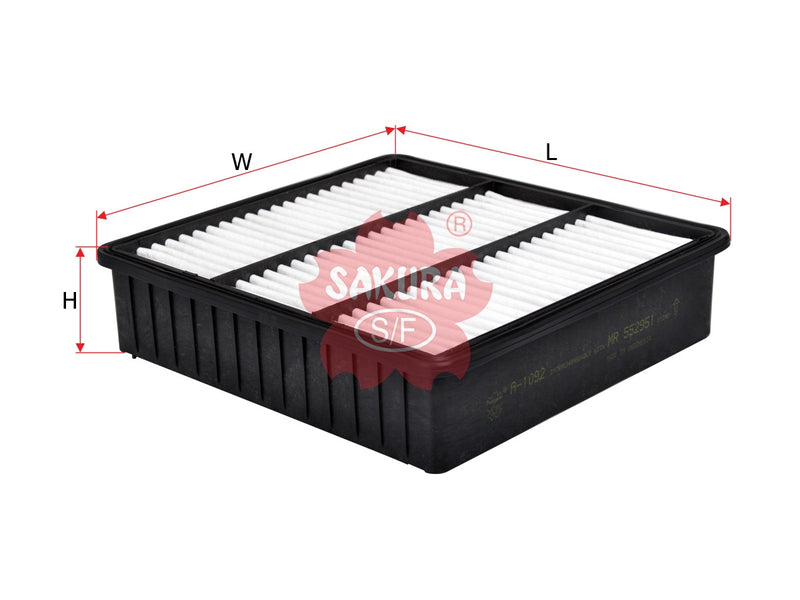 SAKURA,, Air Filter (Element), MR552951, A-1092, MITSUBISHI