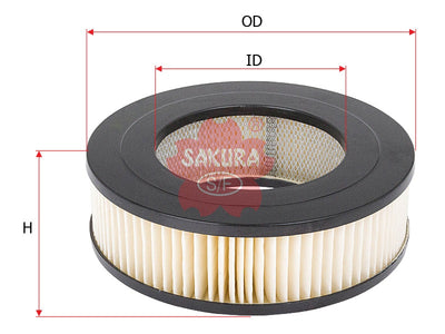 SAKURA,, Air Filter (Element), 25042133, A-1105, TOYOTA