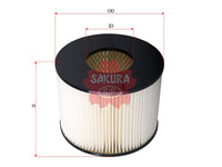 ไส้กรองอากาศ(ไส้) SAKURA, 1780B-48011, A-1108, DAIHATSU (124100)