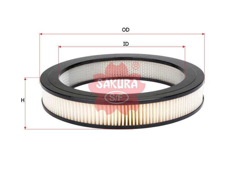 SAKURA,, Air Filter (Element), 17801-14050, A-1110, TOYOTA