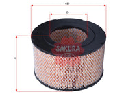 SAKURA,, Air Filter (Element), 17801-61030, A-1112, TOYOTA
