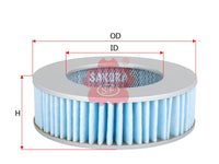 SAKURA,, Air Filter (Element), 17801-13020, A-1120, TOYOTA