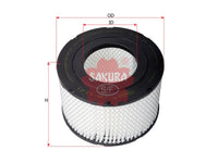 SAKURA,, Air Filter (Element), 17801-66010, A-1121, TOYOTA