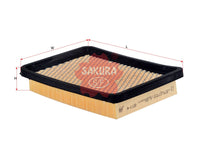 SAKURA,, Air Filter (Element), 25096891, A-1122, TOYOTA