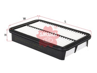 ไส้กรองอากาศ(ไส้กรอง) SAKURA, 94849664, A-1125, DAIHATSU (124249)