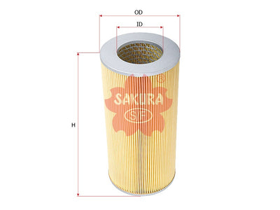 ไส้กรองอากาศ(ไส้กรอง) SAKURA, V9112-2003, A-1128, TOYOTA (123756)