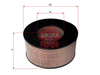 SAKURA,, Air Filter (Element), BHL10-01131, A-1135, TOYOTA