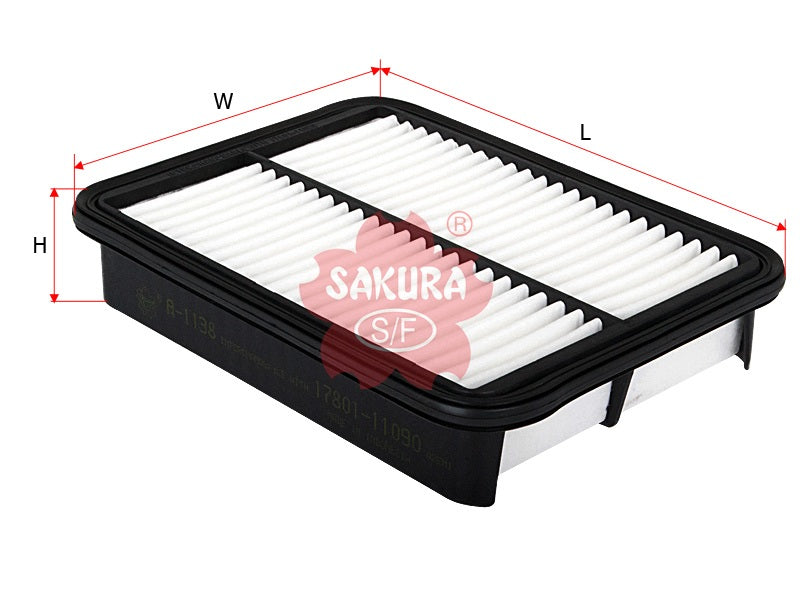 SAKURA,, Air Filter (Element), V9112-0013, A-1138, TOYOTA