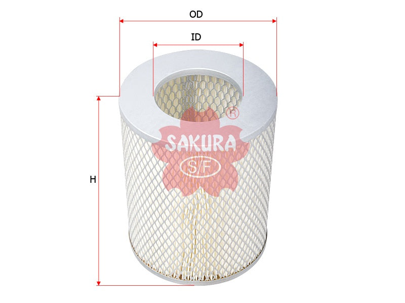 SAKURA,, Air Filter (Element), 17801-54080, A-1141, ISUZU