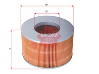 ไส้กรองอากาศ(ไส้กรอง) SAKURA, V9112-2022, A-1157, TOYOTA (124061)