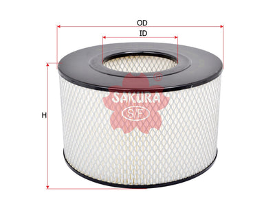 SAKURA,, Air Filter (Element), AY120-TY065, A-1158, TOYOTA