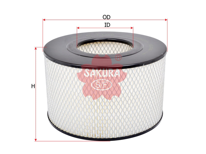 SAKURA,, Air Filter (Element), AY120-TY065, A-1158, TOYOTA