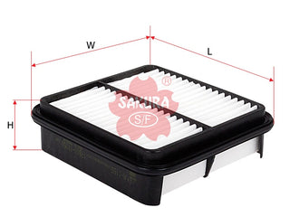 SAKURA,, Air Filter (Element), V9112-0004, A-1165, TOYOTA