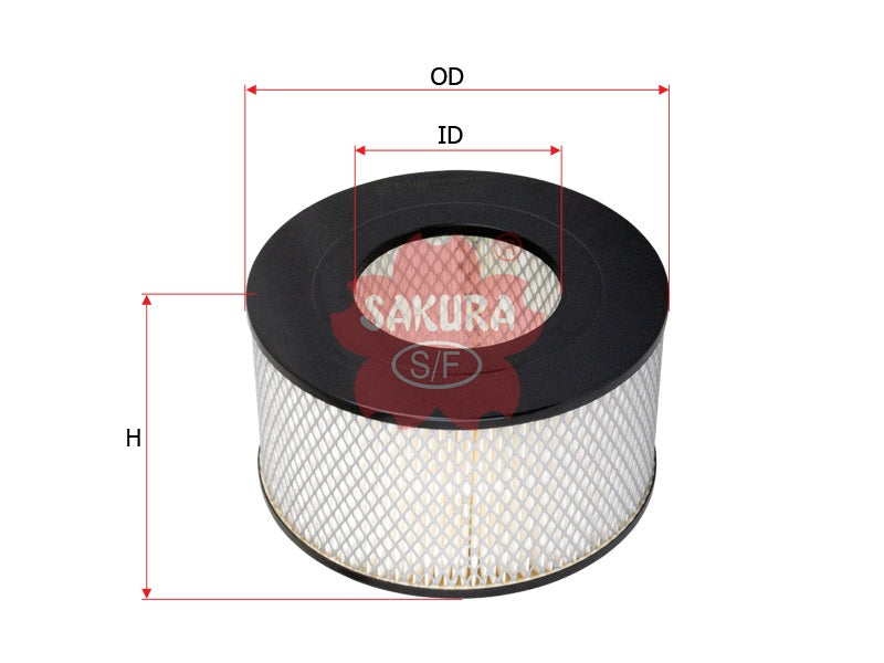 SAKURA,, Air Filter (Element), 17801-54180, A-1169, TOYOTA