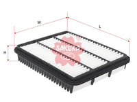 SAKURA,, Air Filter (Element), 143-2083, A-1174, LEXUS
