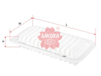 ไส้กรองอากาศ(ไส้กรอง) SAKURA, 19101289, A-1178, TOYOTA (123783)
