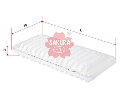 ไส้กรองอากาศ(ไส้กรอง) SAKURA, 88969108, A-1180, TOYOTA (124121)