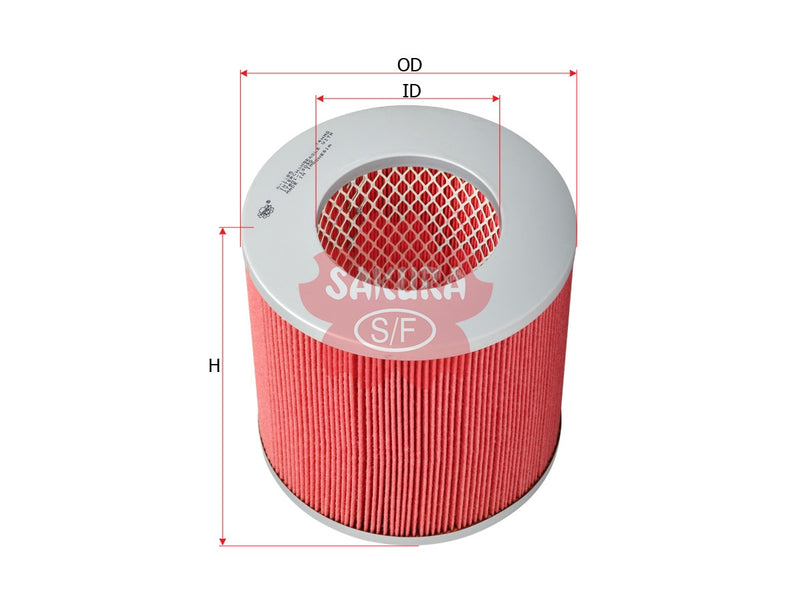 SAKURA,, Air Filter (Element), 17801-13030, A-1185, TOYOTA