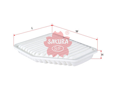 กรองอากาศ(ไส้กรอง) SAKURA, 143-2091, A-1190, LEXUS (124225)