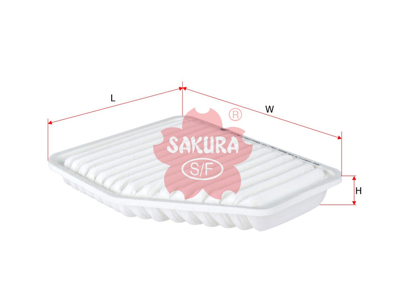 กรองอากาศ(ไส้กรอง) SAKURA, 143-2091, A-1190, LEXUS (124225)