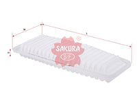 ไส้กรองอากาศ(ไส้กรอง) SAKURA, 143-2089, A-1194, TOYOTA (124026)