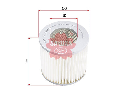 Air Filter (ဒြပ်စင်)၊ SAKURA၊ 17801-87Z04-001၊ A-1202၊ DAIHATSU (126878)