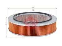 Air Filter (ဒြပ်စင်)၊ SAKURA၊ 17801-87702-000၊ A-1206၊ DAIHATSU (126894)