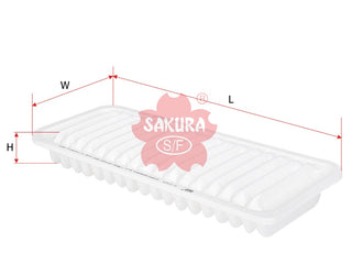 SAKURA,, Air Filter (Element), AY120-DA001, A-1223, DAIHATSU