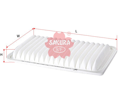 Air Filter (ဒြပ်စင်)၊ SAKURA၊ V9112-D017၊ A-1225၊ DAIHATSU (126887)