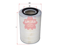 Air Filter (ဒြပ်စင်)၊ SAKURA၊ 6302-2210-20၊ A-1303၊ HINO (126177)
