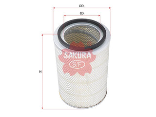 SAKURA,, Air Filter (Element), S1780-12200, A-1306, HINO