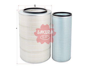SAKURA,, Air Filter (Element), 17801-2490+17801-2320, A-1309-S, HINO